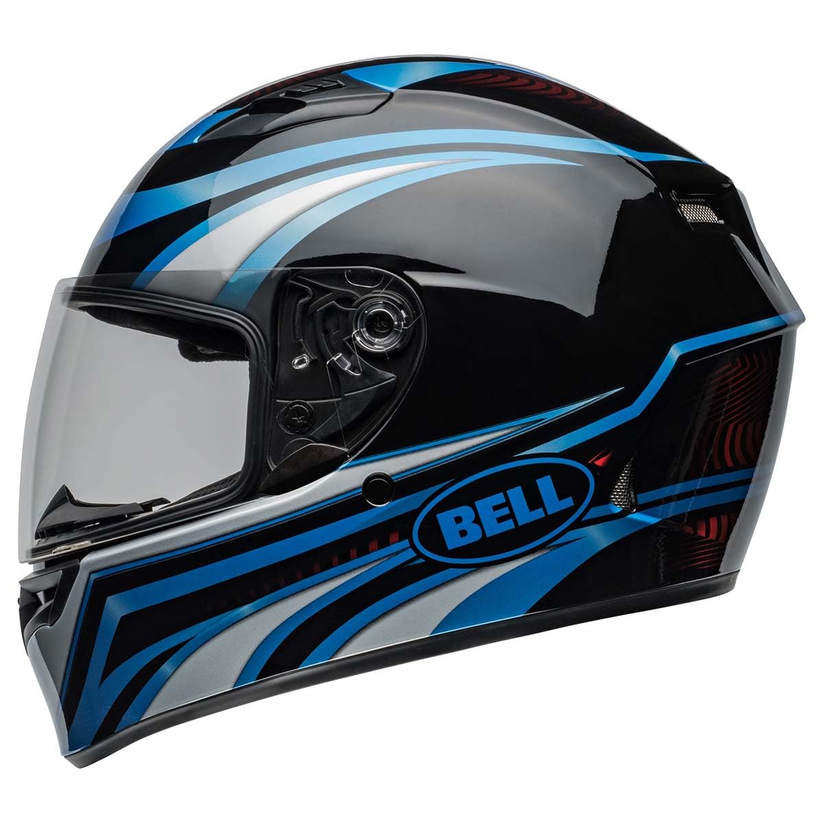 Bell Qualifier Full-Face Motorcycle Helmet (Gloss Conduit Blue/Black - X-Large)