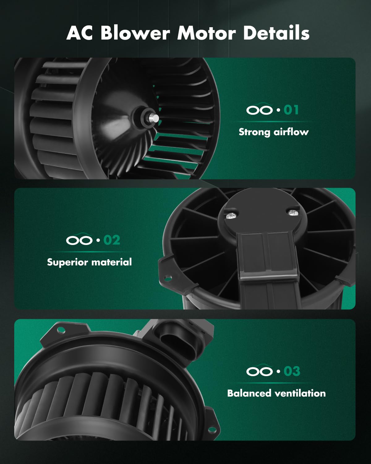 Scitoo Hvac Blower Motor For Mitsubishi Vehicles - Ac Heater Blower Motor Fit For 2014-2018 For Mitsubishi Mirage, 2017-2018 For