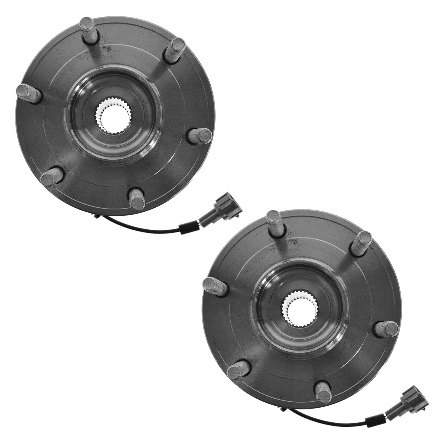 Trq Front Wheel Hub Bearings Assembly Set Compatible With 2008-2010 Infiniti Qx56 2008-2012 Nissan Armada Titan