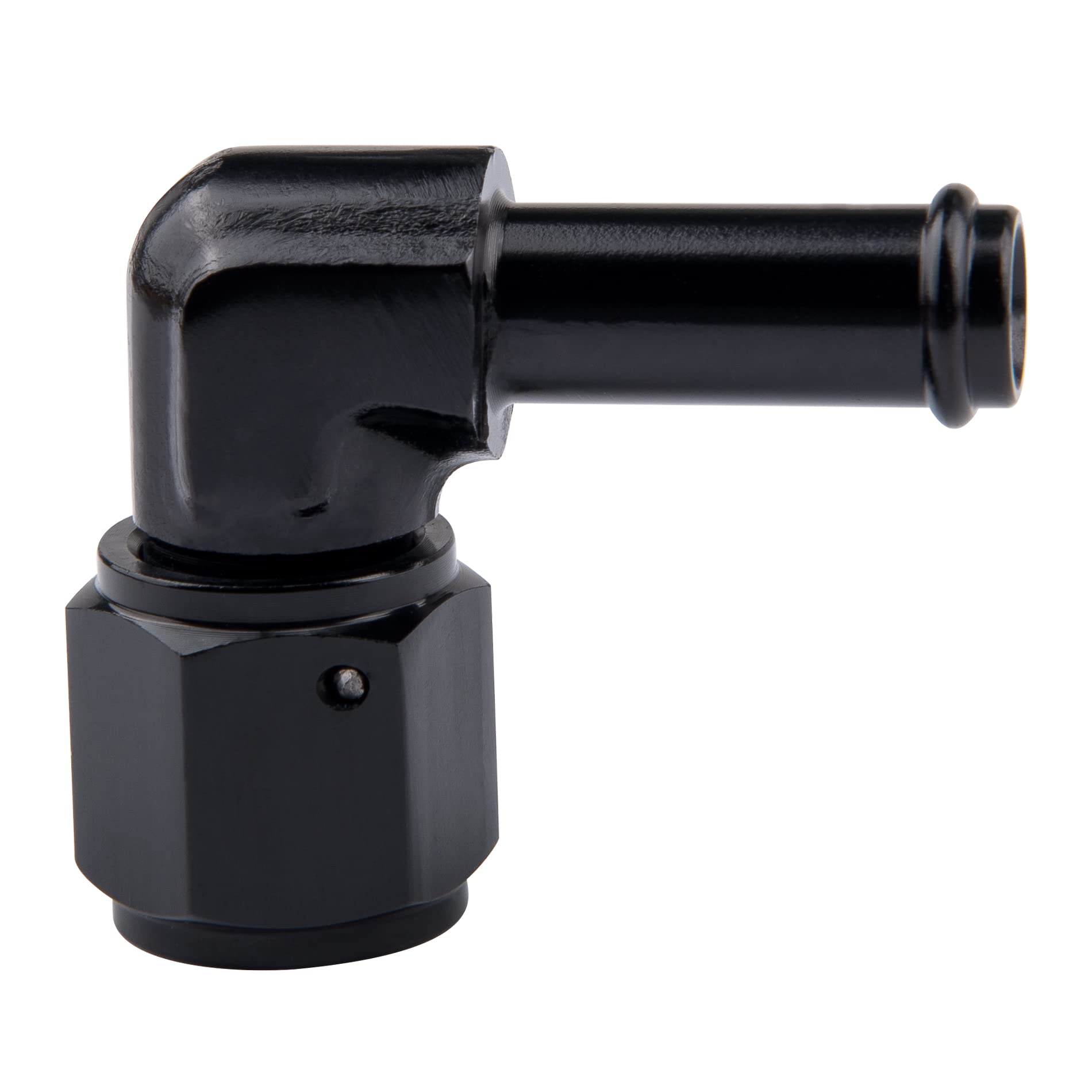 EVIL ENERGY 8AN Female to 1/2 '' Barb Hose Fitting 90 Degree Swivel