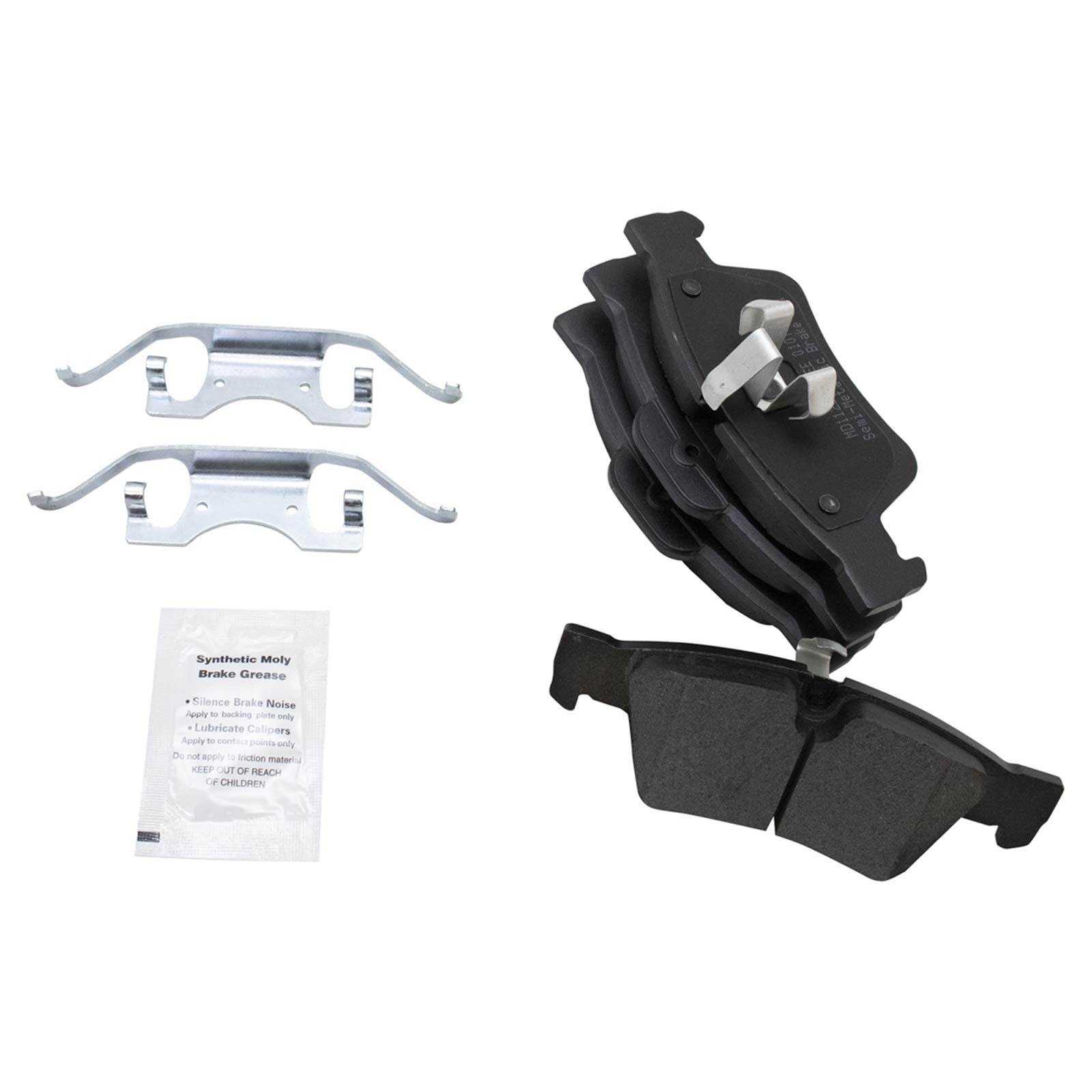 Trq Rear Brake Pad & Rotor Kit Brake Pads Brake Rotor Semi-Metallic Compatible With 2007-2009 Mercedes-Benz Ml320 2006-2011 Ml35