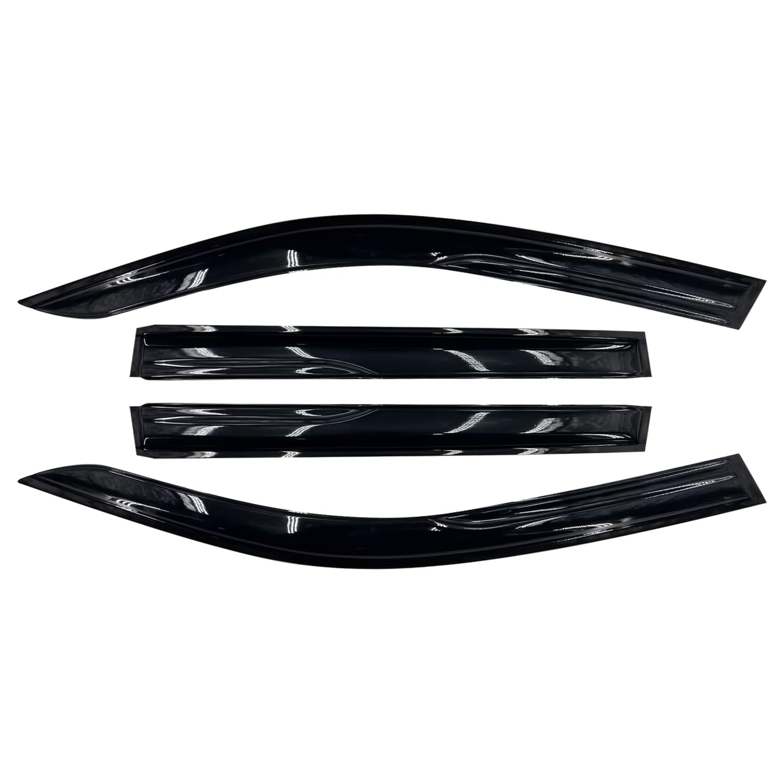 Sontian Tape-On Side Window Visor Deflectors Rain Guards For 2019 2020 2021 2022 2023 2024 Su-Baru Fo-Rester Rain Deflectors, Vi