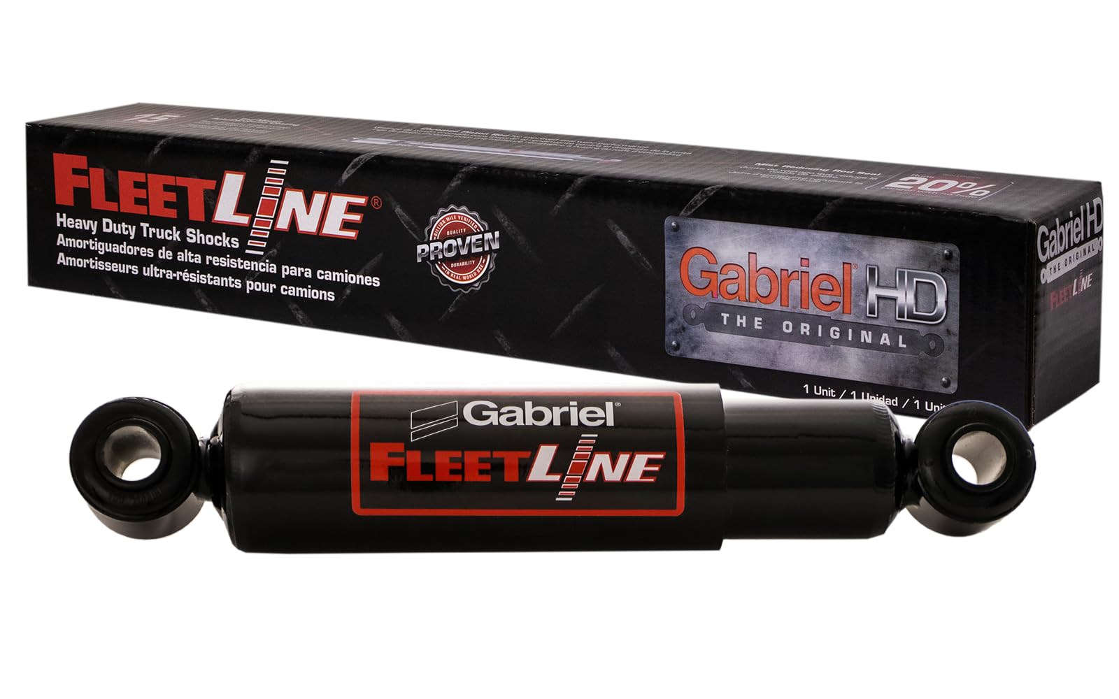 Gabriel 83203 Fleetline Heavy Duty Front/Rear Shock Absorbers For Saf Holland; Watson & Chalin Heavy Duty, Dump Trailer Air Susp