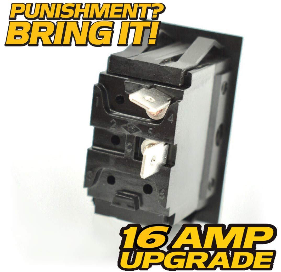 HD Switch Toggle Rocker Headlight Switch Replaces Kubota K1122-62212 and K1122-62210 fits RTV900 Sport Utility Vehicles BX1500D