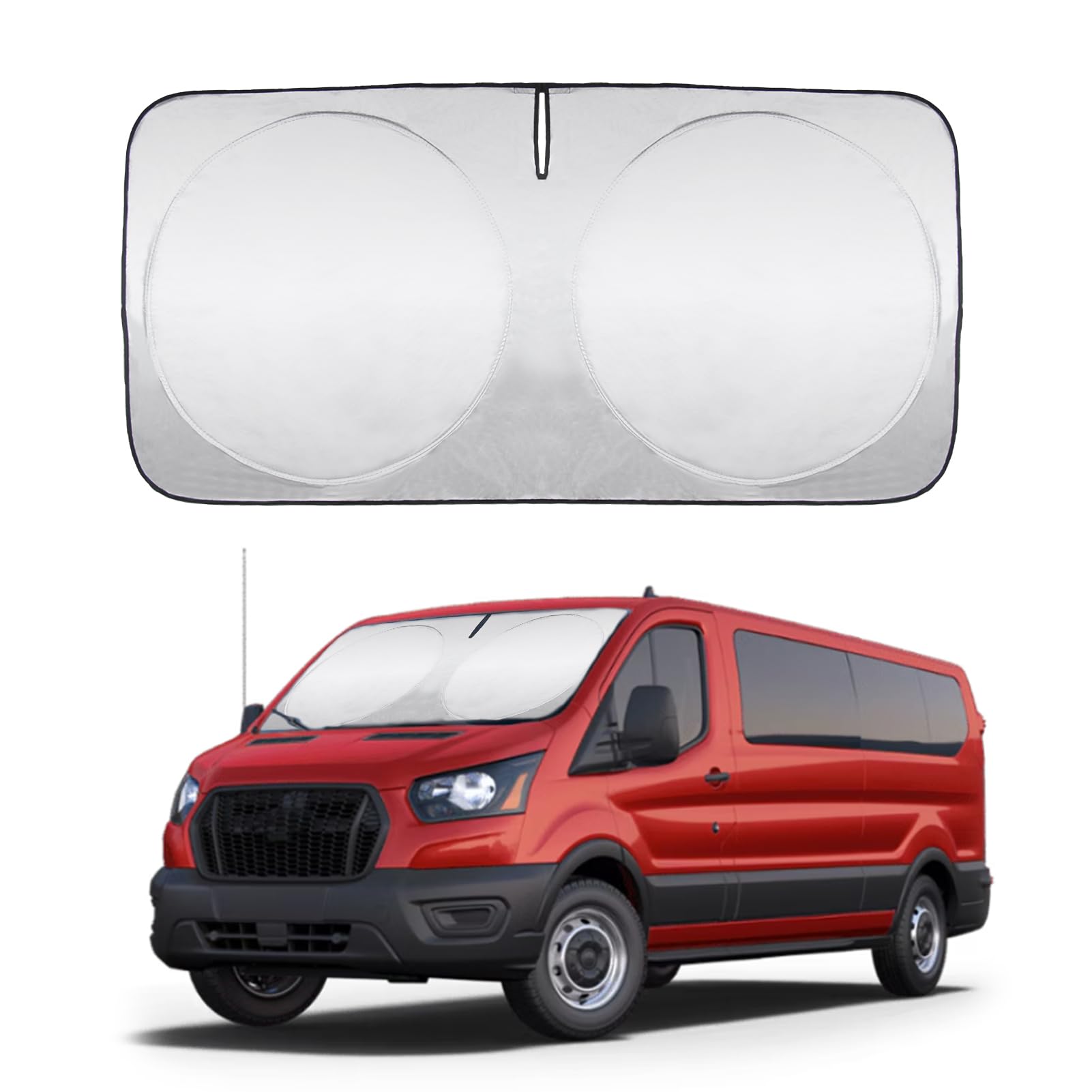 For 2024 Transit Window Sun Shade Windshield Sunshade For 2020 2021 2022 2023 Ford Transit Van Wagon Cargo Windshield Cover Cust