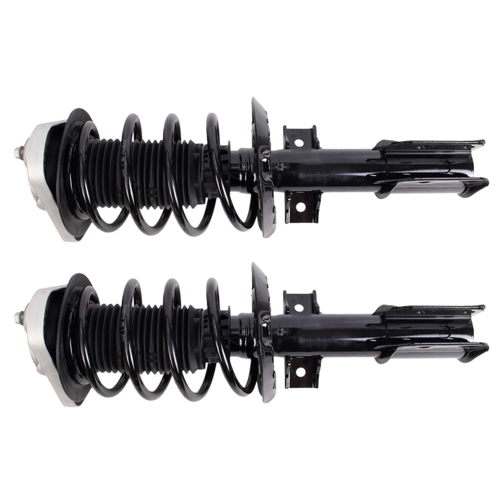 Trq Front Strut & Coil Spring Assembly Set Driver & Passenger Sides Compatible With 14-16 Mercedes-Benz E250 10-16 E350 15-18 E4