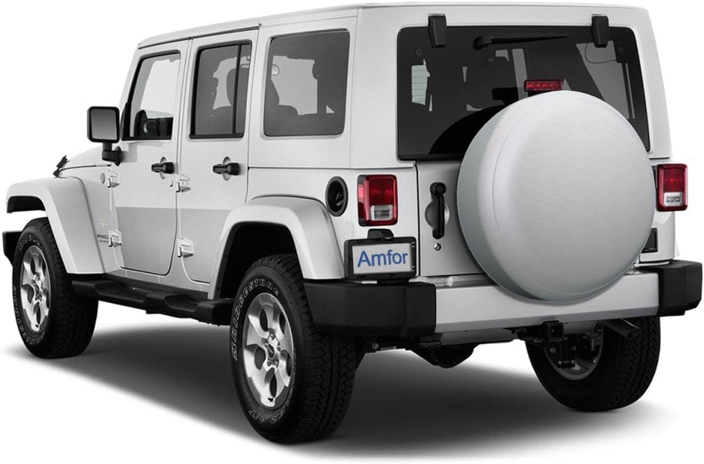 AmFor Spare Tire Cover, Universal Fit for Jeep, Trailer, RV, SUV, Truck and Many Vehicle, Wheel Diameter 25'' - 27'', Weatherpro
