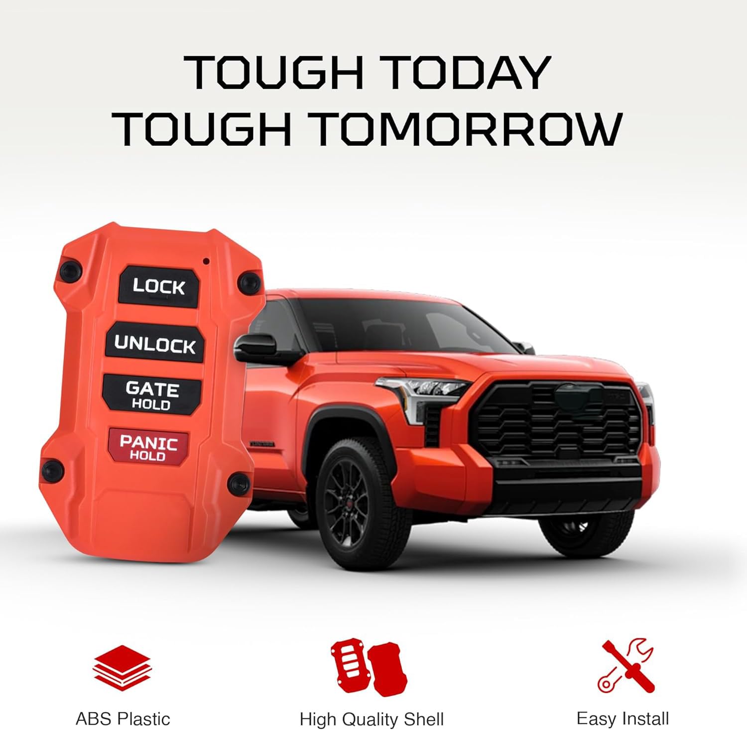 Ajt Design Replacement Keyfob Compatible With Toyota Tacoma (2024+), Tundra (2022+) & Sequoia (2023+) | Custom Made In Usa - Sol