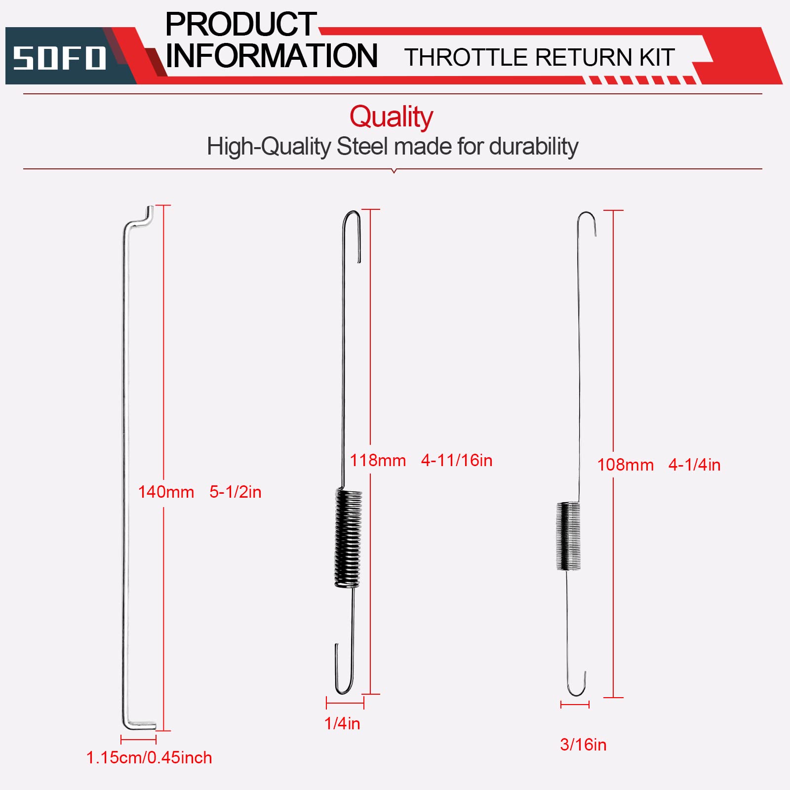 Sofo Carburetor Throttle Return Spring - Throttle Spring Return Kit (18 Pcs) For Gx160 Gx200 Predator 212Cc 196Cc A5 Spring Kit Speed Go Cart Throttle Spring Ct200U Bt200X 170F 168F Govner Governor