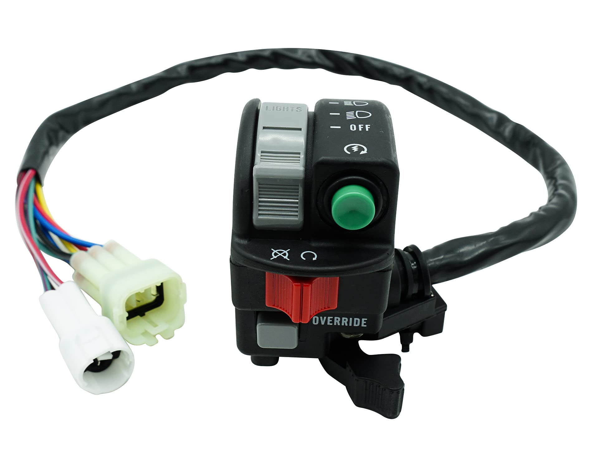 M Mati Left Handlebar Start Stop Headlight Override Switch For Yamaha Big Bear 400 Yfm400 Grizzly 350 Yfm350 400 Yfm400 450 Yfm450 660 Yfm660 Kodiak 450 Yfm450 5Km-83972-00-00