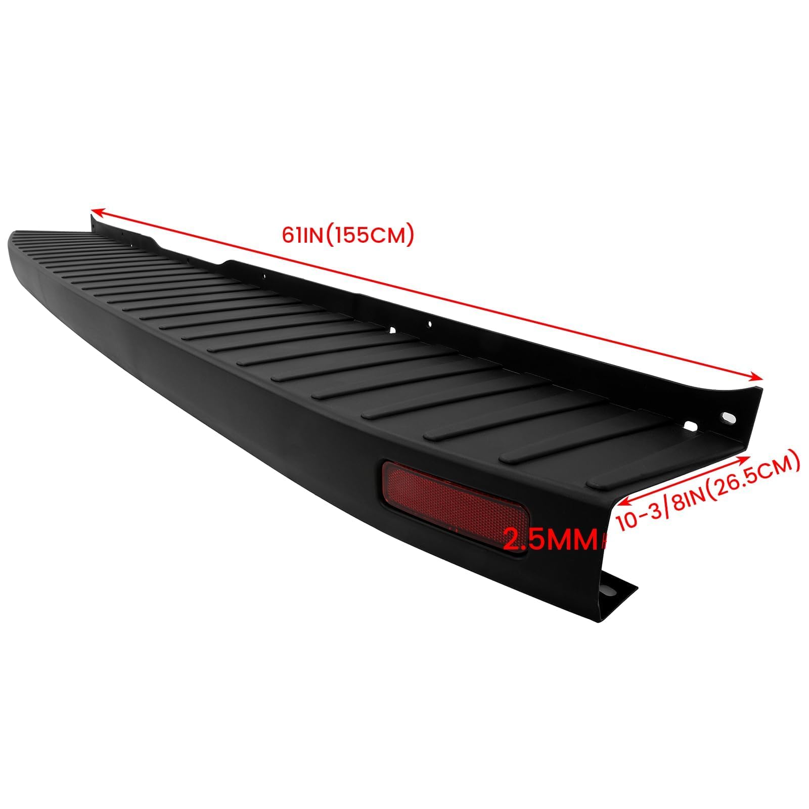 ECOTRIC Rear Bumper Cover Step Plate Compatible with 2015-2022 Ford Transit 150 250 350 Passenger Vans Med/High Roof Rear Bumper Top Pad Replacement for FO1190108