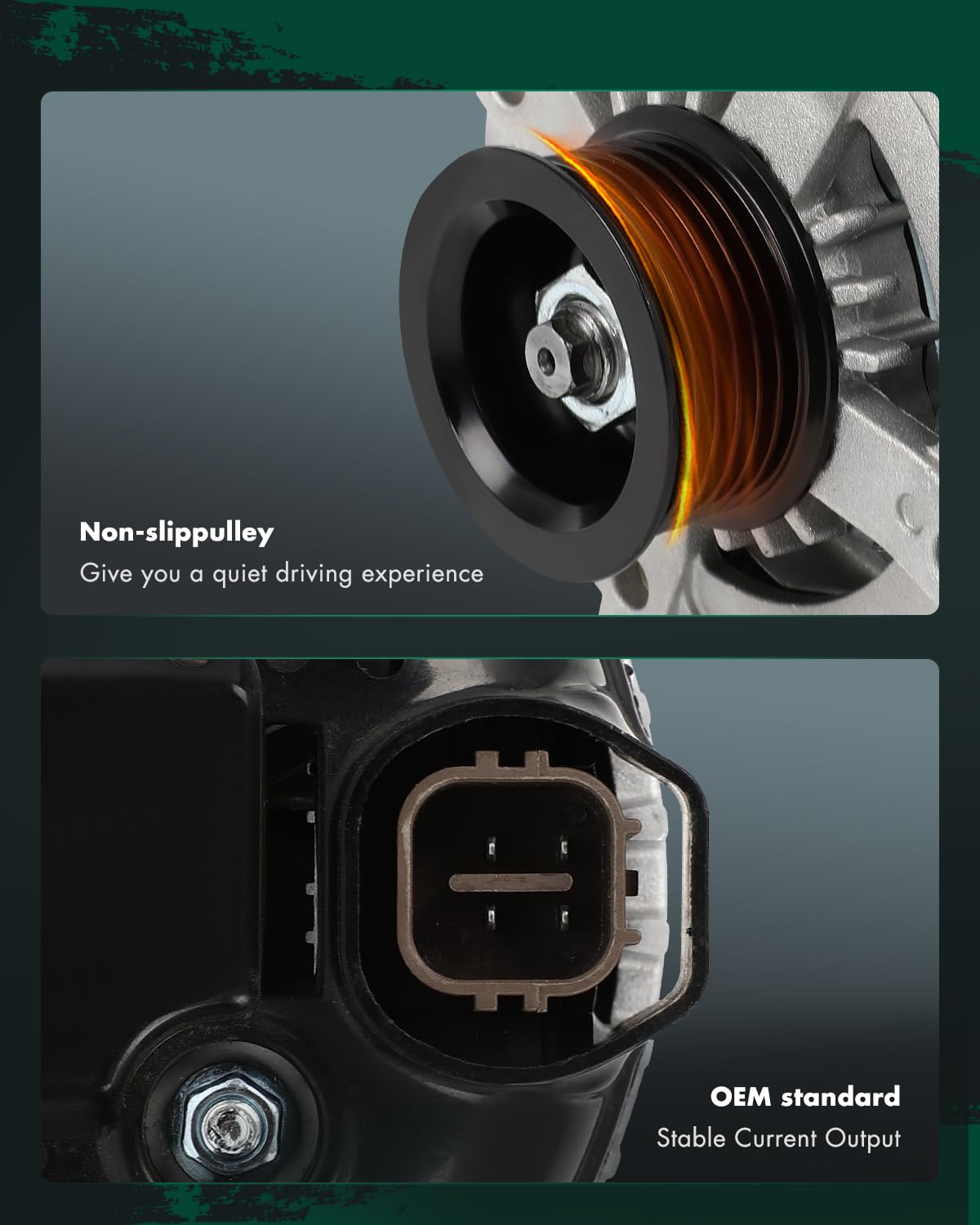 SCITOO High Output Alternator 150Amp 3.3L/3.5L/3.8L 11686 Replacement New for Hyundai for Azera 2012-2017,for Santa Fe 2013-2018