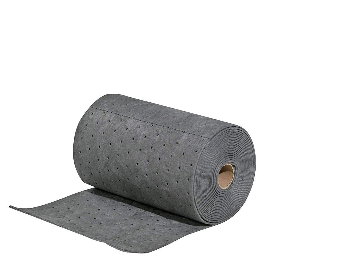 Pig Absorbent Mat Roll For Oil And Other Liquids - 1 Mediumweight Mat Roll - 10'' X 25' - Absorbs Up To 1.75 Gallons Per Roll -