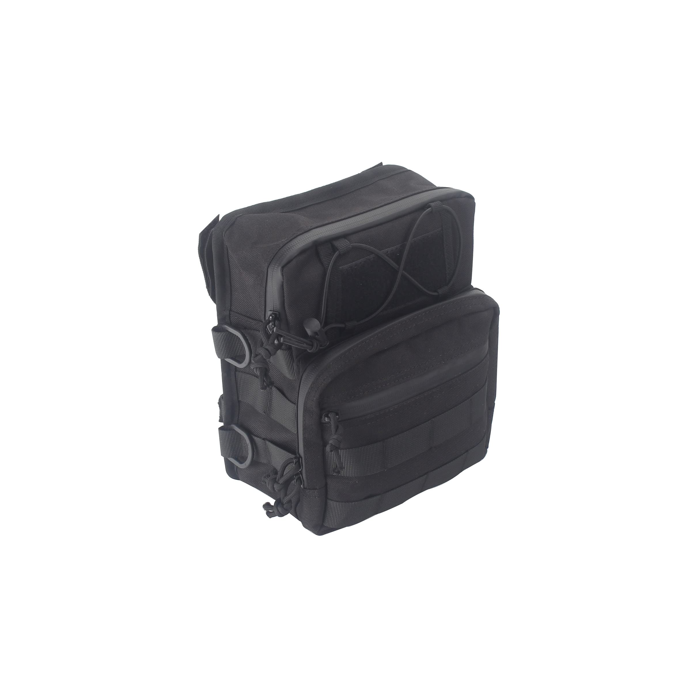 Fvmoto Universal Club Style Utility Molle Traveller Bar Handlebar T-Bar Bag Handle Bags, Fit For Harley Dyna Street Bob Fxbb Sof