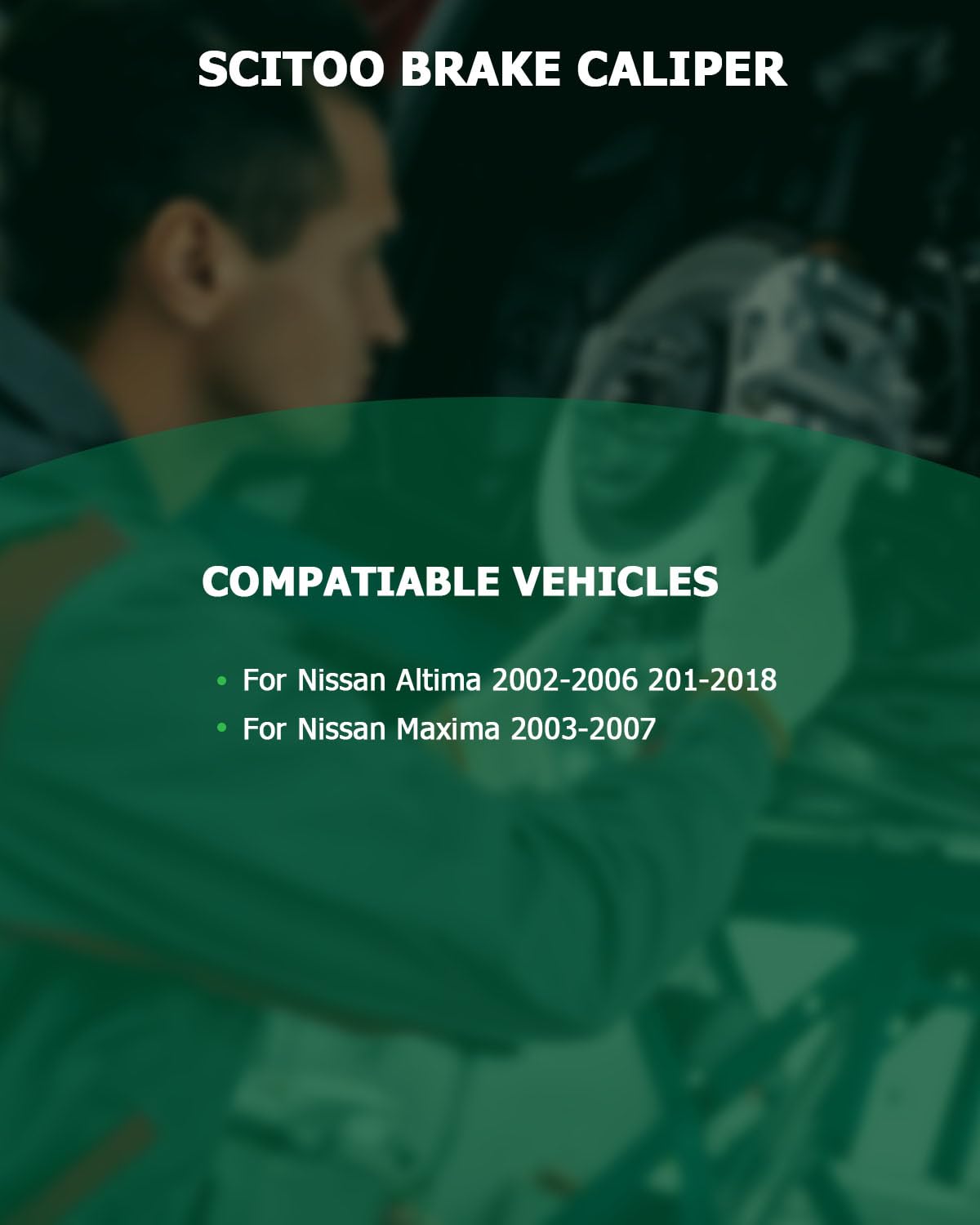 Scitoo Rear Right Brake Caliper With Bracket 19-B2781A Compatible For Nissan Altima 2002-2006 2013-2018 For Nissan Maxima 2003-2