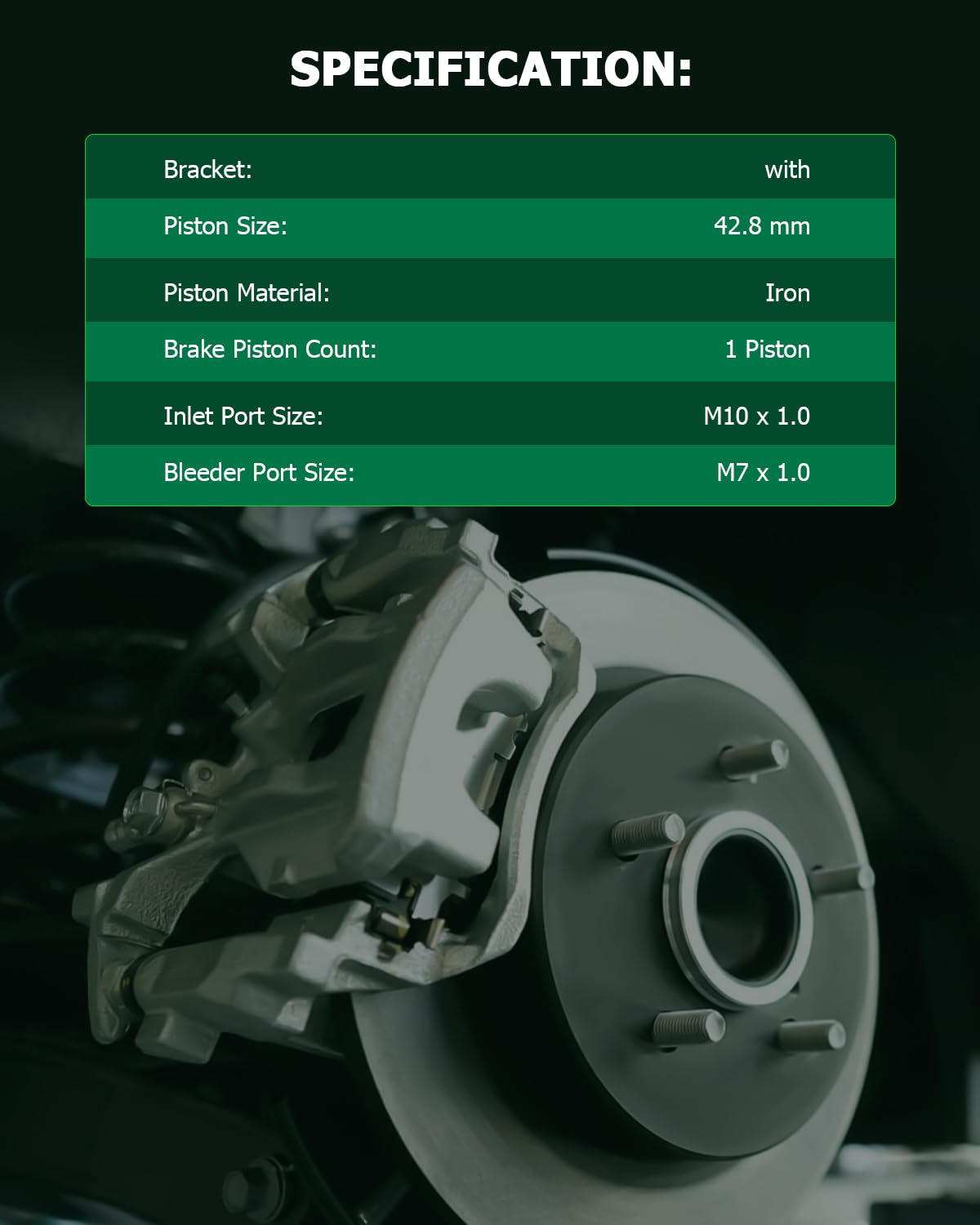 Scitoo 19B2792A 19B2793A Rear Left & Right Disc Brake Calipers Assembly W/Bracket For Infiniti For G35/For G37/For M35/For M45,F