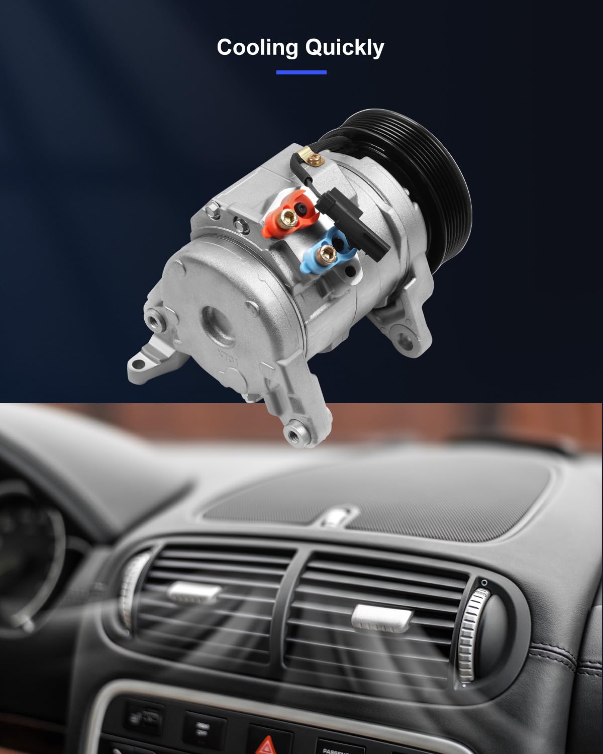 Eccpp Ac Compressor 2003-2008 For Dodge For Ram 1500 2500 3500 5.7L A/C Compressor With Clutch