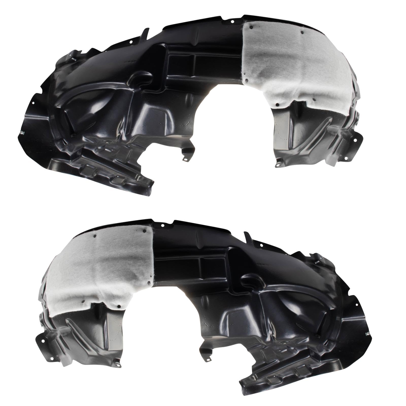 Trq Front Inner Fender Liner Set Compatible With 2018-2021 Ford Ecosport Fo1248199 Fo1249199