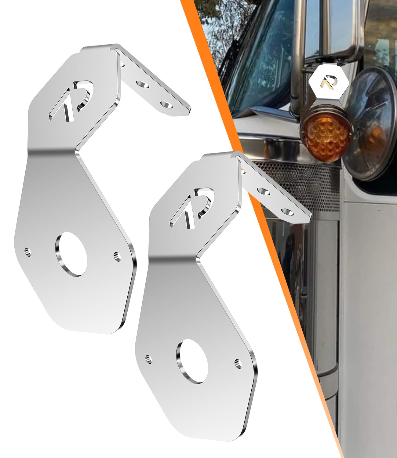 Mirror Turn Signal Bracket Universal Fits For Watermelon Light Turn Signal Mounting Bracket Angled Turn Signal Holder Stainless