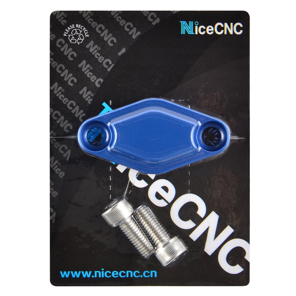 NICECNC ATV Parking Brake Blocking Plate Compatible with Yamaha Raptor 700R 700 660 125 250 350 YFZ 450 YFZ450R Warrior 350, Compatible with Honda TRX 450R 400EX 300EX ATC110 1979-1985 Blue