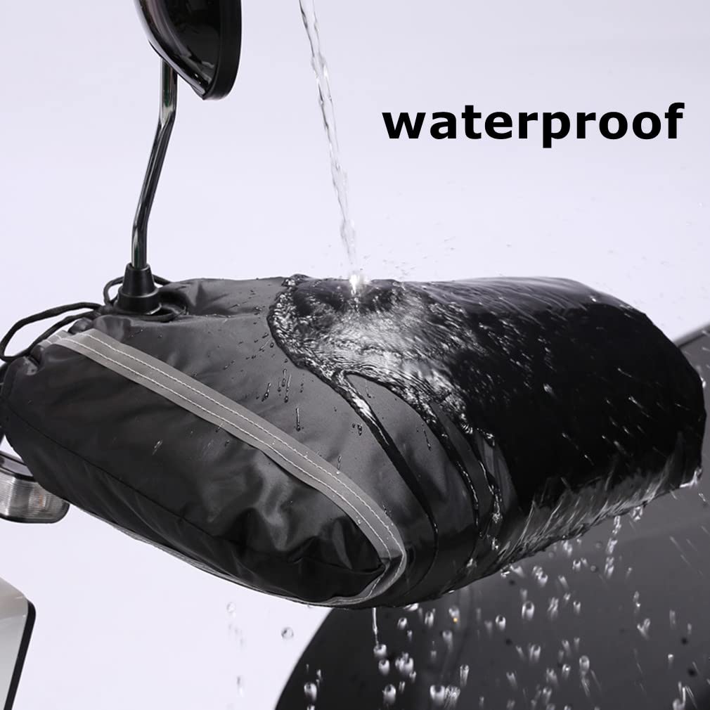 Motorcycle Handlebar Muffs Gloves Windproof Waterproof Mitts Snowmobile Scooter ATV Motorbike Handle Grip Gloves Cold Weather Th