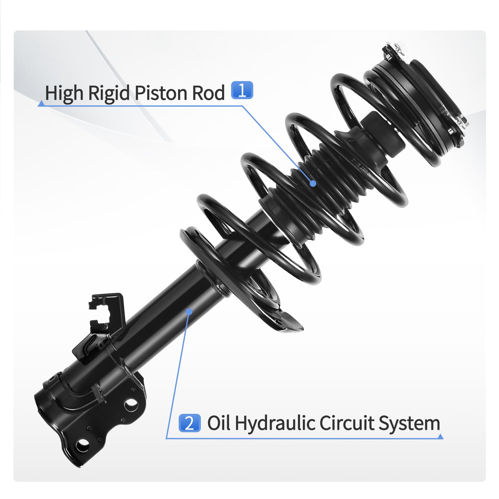 Yitamotor Front Complete Strut Quick Struts Assembly Compatible With 2014-2019 Sentra