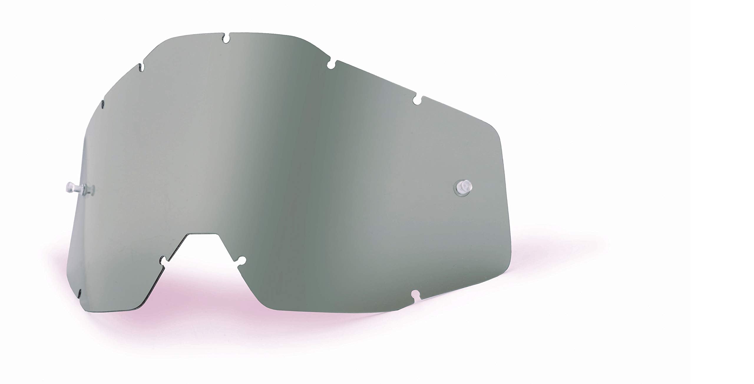 100% Goggle Replacement Lens - Racecraft 1, Accuri 1, Strata 1 Compatible (Anti-Fog-Smoke)