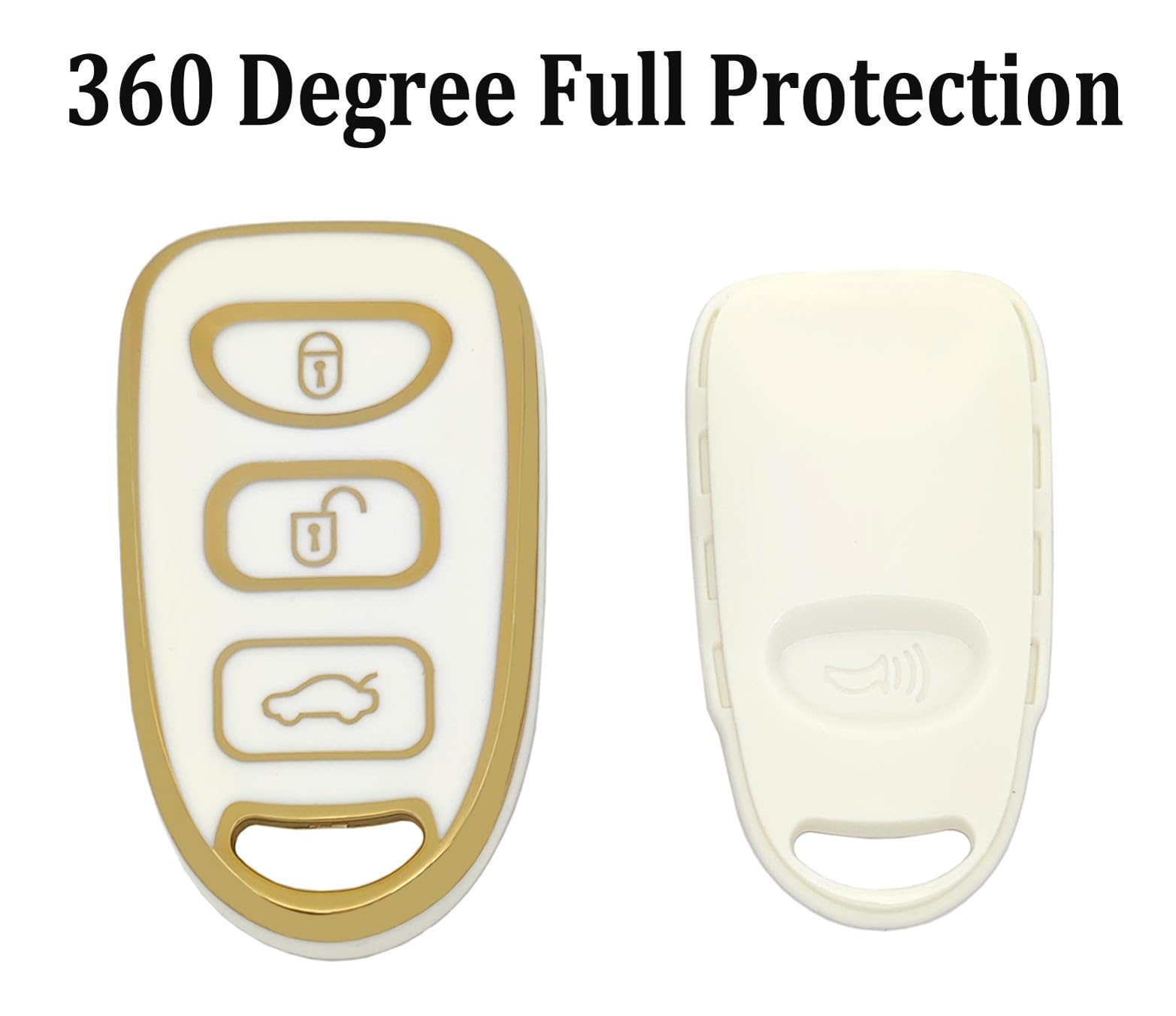 Arruweer Key Fob Cover For Hyundai Soft Tpu Key Fob Case Holder Protector Compatiable With Hyundai Elantra Accent Sonata Kia Opt