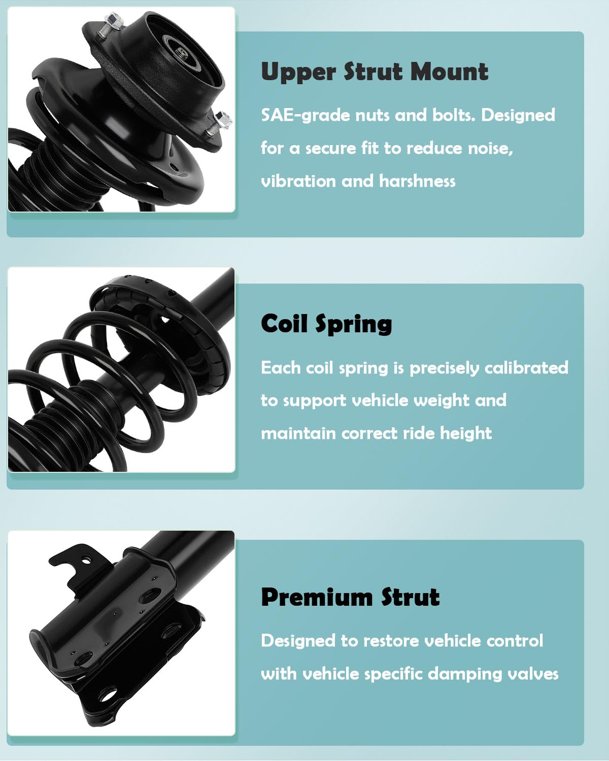 Scitoo 2Pcs Front Quick Complete Strut Assemblies Struts And Shocks For 2010-2012 For Subaru Outback Complete Struts W/Coil Spri