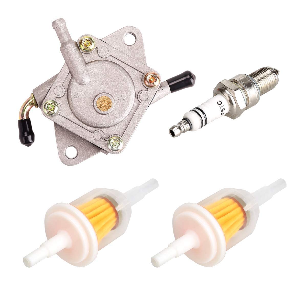 10L0L Golf Cart Fuel Pump Impulse Kit For Club Car Ds Precedent 1984-Up Gas With 290Fe 350Fe Kawasaki Engine, Replace Oem 1014523 1014524 S 5136 Fp002