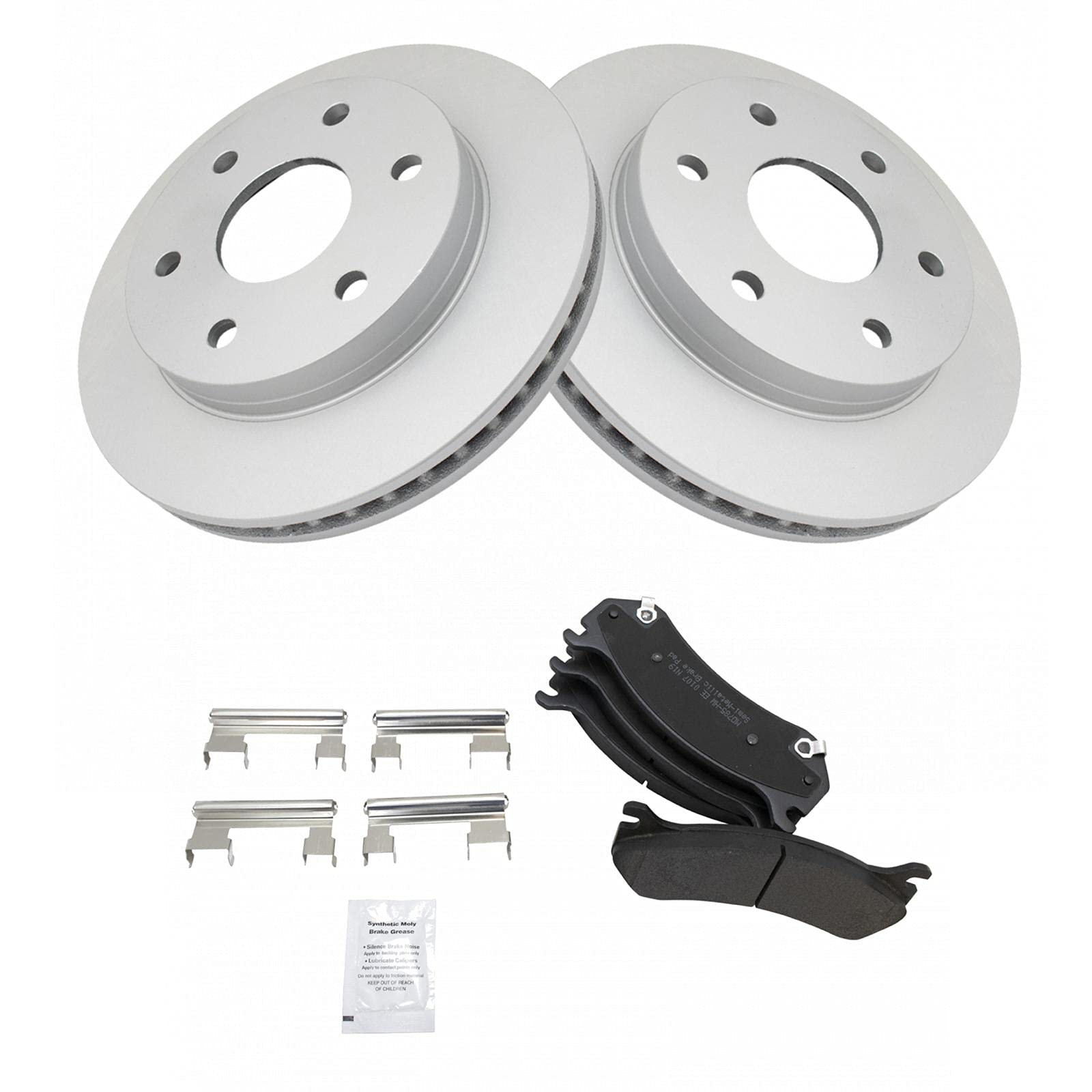 Trq Front Metallic Brake Pads & G-Coated Rotor Kit For Gm Pickup Truck Suv New