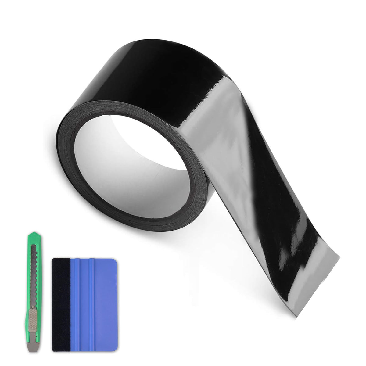 Arespark Gloss Black Vinyl Wrap, Cars Vinyl Film Tapes Kit For Blackout Chrome Delete Window Trim Door With Free Tools (2In X 30