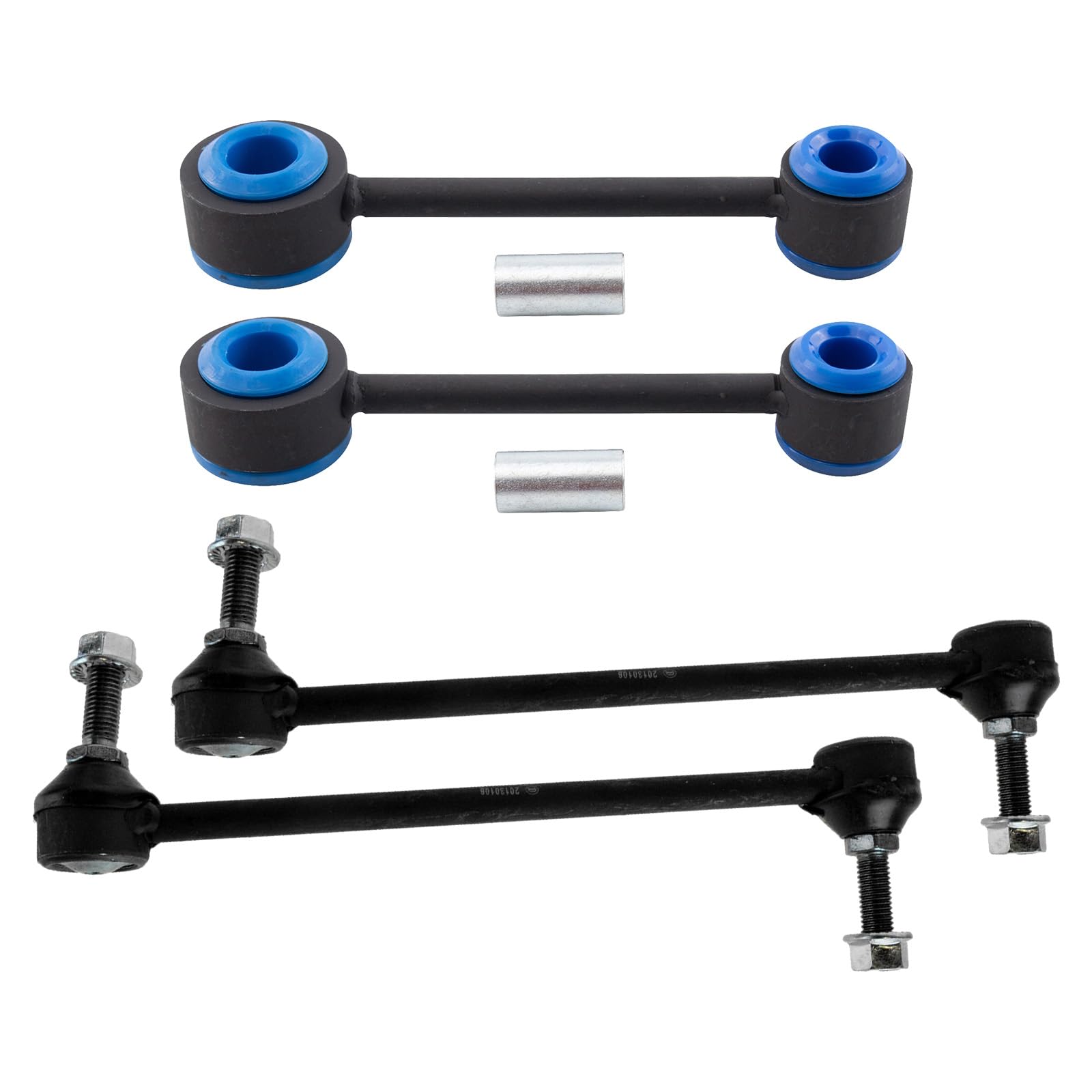 Trq Front & Rear Sway Bar Stabilizer Link Set Compatible With 2005-2014 Ford Mustang