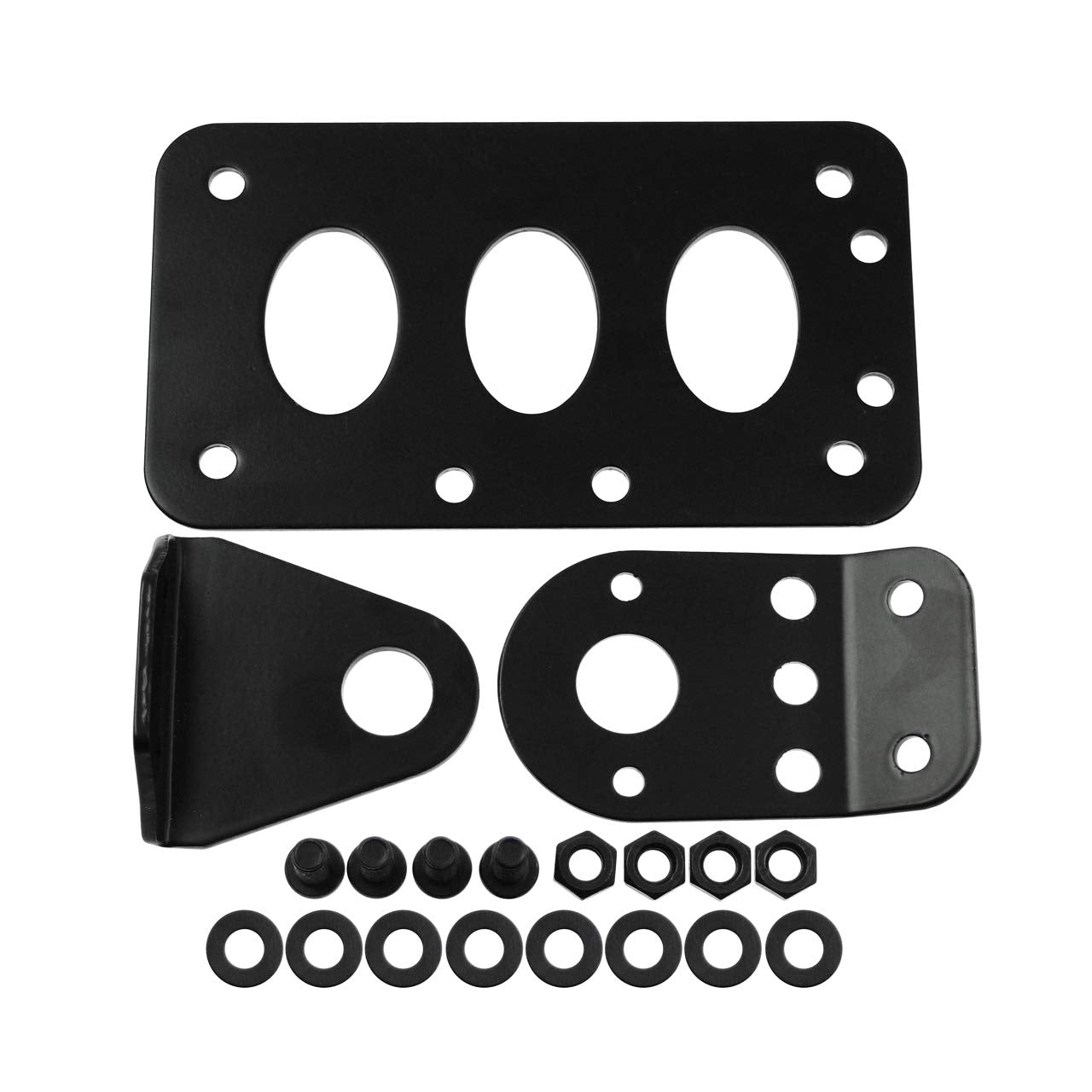 HDBUBALUS Motorcycle License Plate Holder License Bracket Horizontal Vertical Axle or Shock Mount Fit for Harley Bobber Chopper