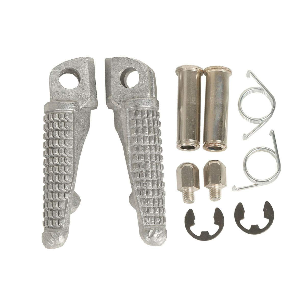 Tengchang Footrest Foot Pegs Front For Kawasaki Ninja Zx6R 2003-2012 Zx10R 2004-2012 Zx-9R 1998-2003 Z1000 2007-2013 Z750 Z750S 2007-2010 Zx636 2003-2006