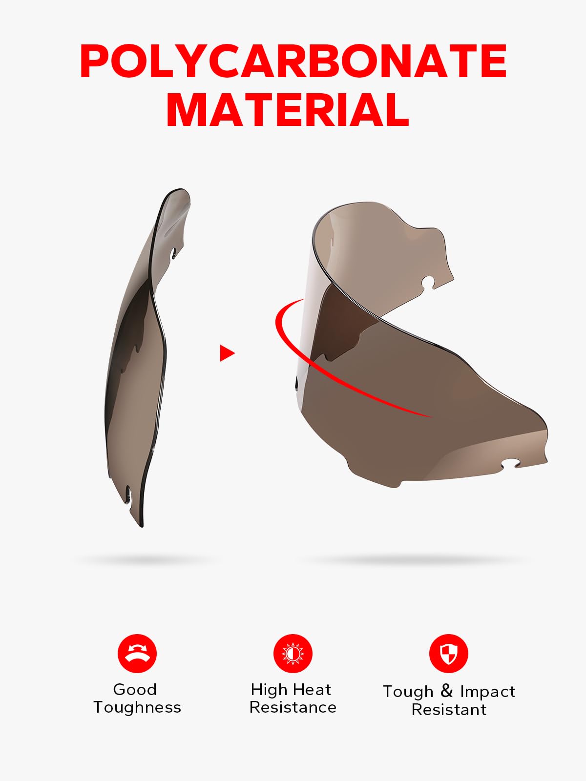 Amazicha Smoke Tint 6'' Windshield Windscreen 96-13 Compatible For Harley Touring Electra Street Glide 1996-2013