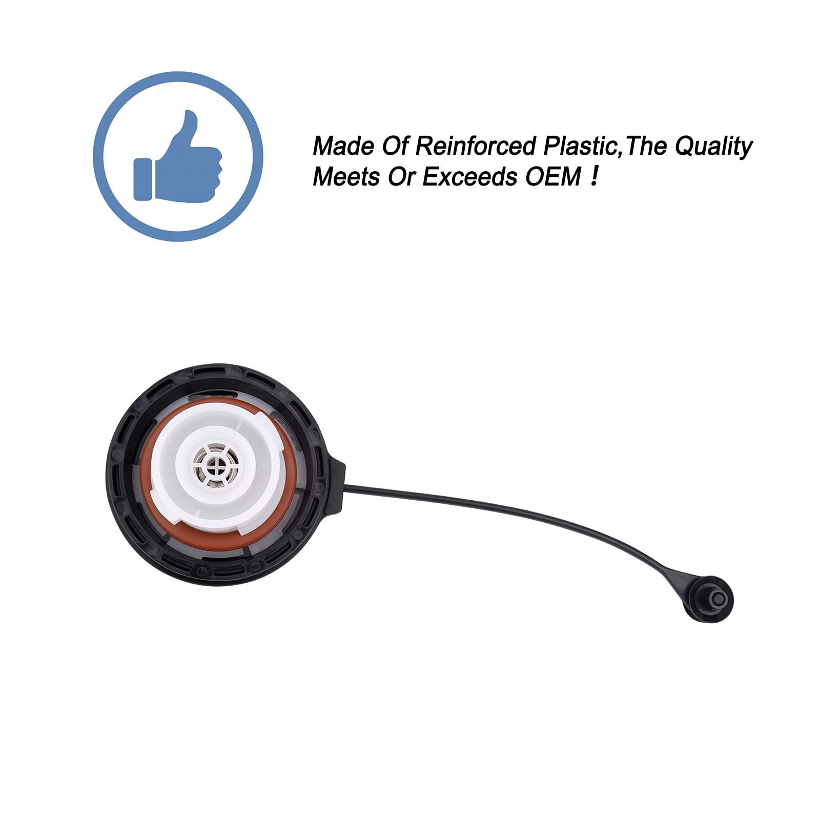 Fuel Tank Filler Cap,Gas Cap Compatible With Buick Chevy Gmc - 2005-2010 Lacrosse Cobalt Equinox, 2004-2011 Aveo, 2006-2012 Impala, 2004-2012 Malibu, And More,Replace #  95995094