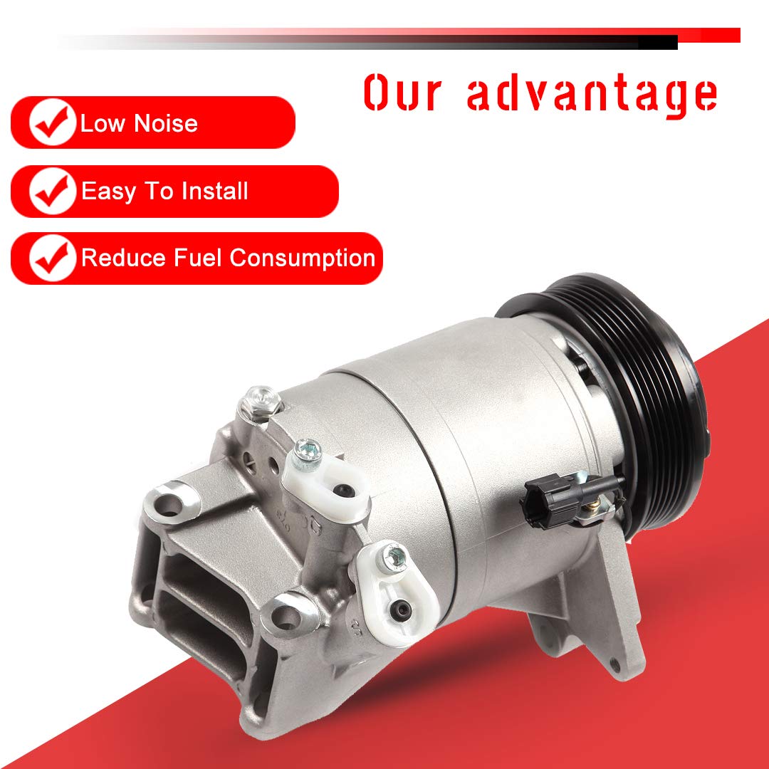 CCIYU A/C Compressor with Clutch A/C Air Compressor for Car 2002-2006 for Nissan Altima 3.5L,2004-2008 for Nissan Maxima 3.5L Ai