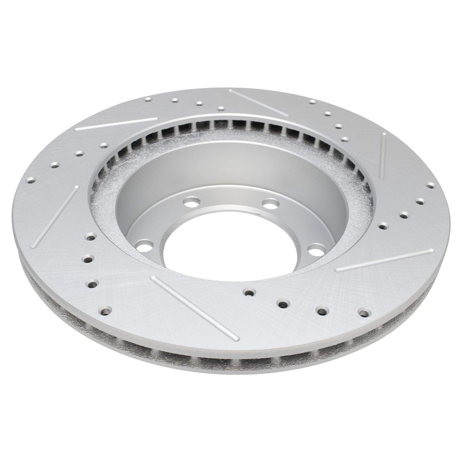 Trq Front Performance Brake Rotors Set Premium G-Coated Cross Drilled & Slotted Compatible With 1996-2002 Toyota 4Runner 2004 Ta