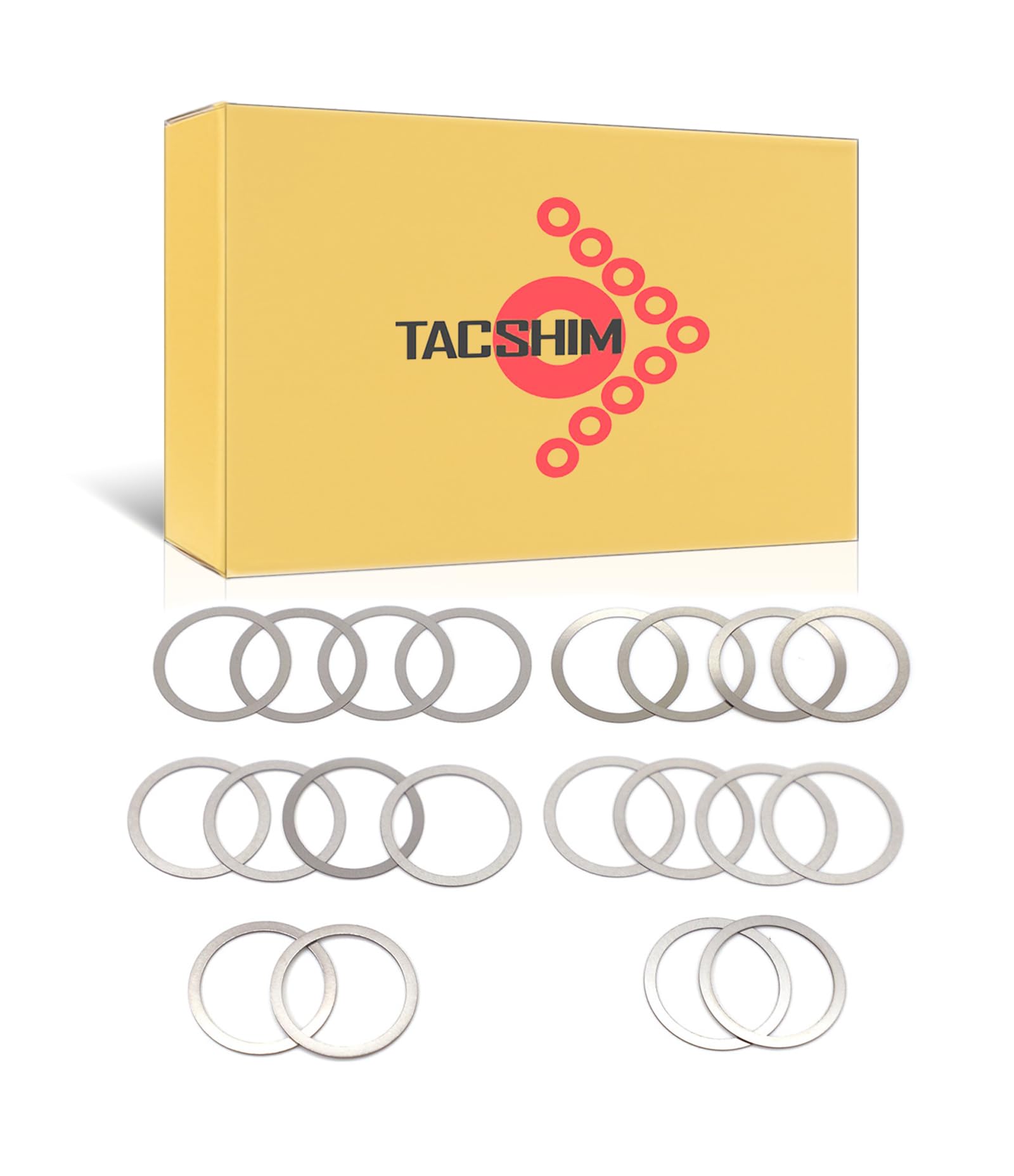 TACSHIM 5/8 x 24 Barrel Shim Kit for Brake Timing & Alignment 308/7.62mm Caliber (20 Pack)
