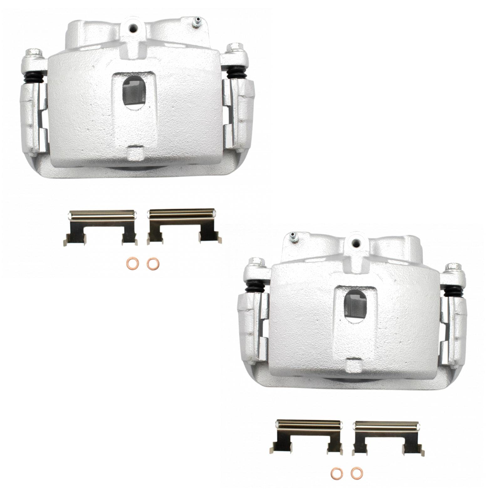 Trq Front Brake Caliper Set Compatible With 00-11 Cadillac 99-20 Chevrolet Gmc 03-09 Hummer