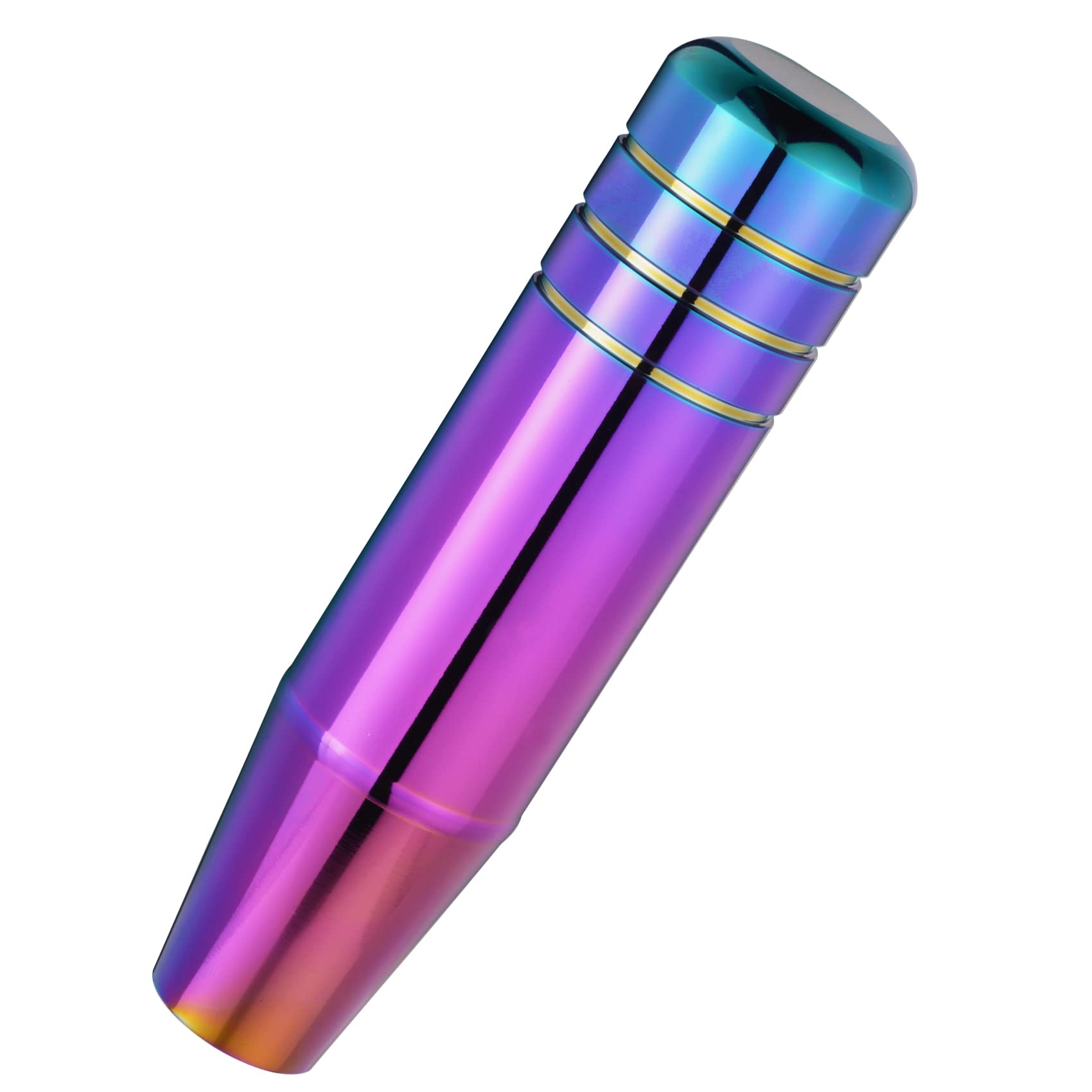 Abfer 5 Heavy Weighted Shifter Knob, Aluminum Alloy Car Gear Lever Metal Stick Shift Handle Fit Most Automatic Manual Vehicle (Multicolor)