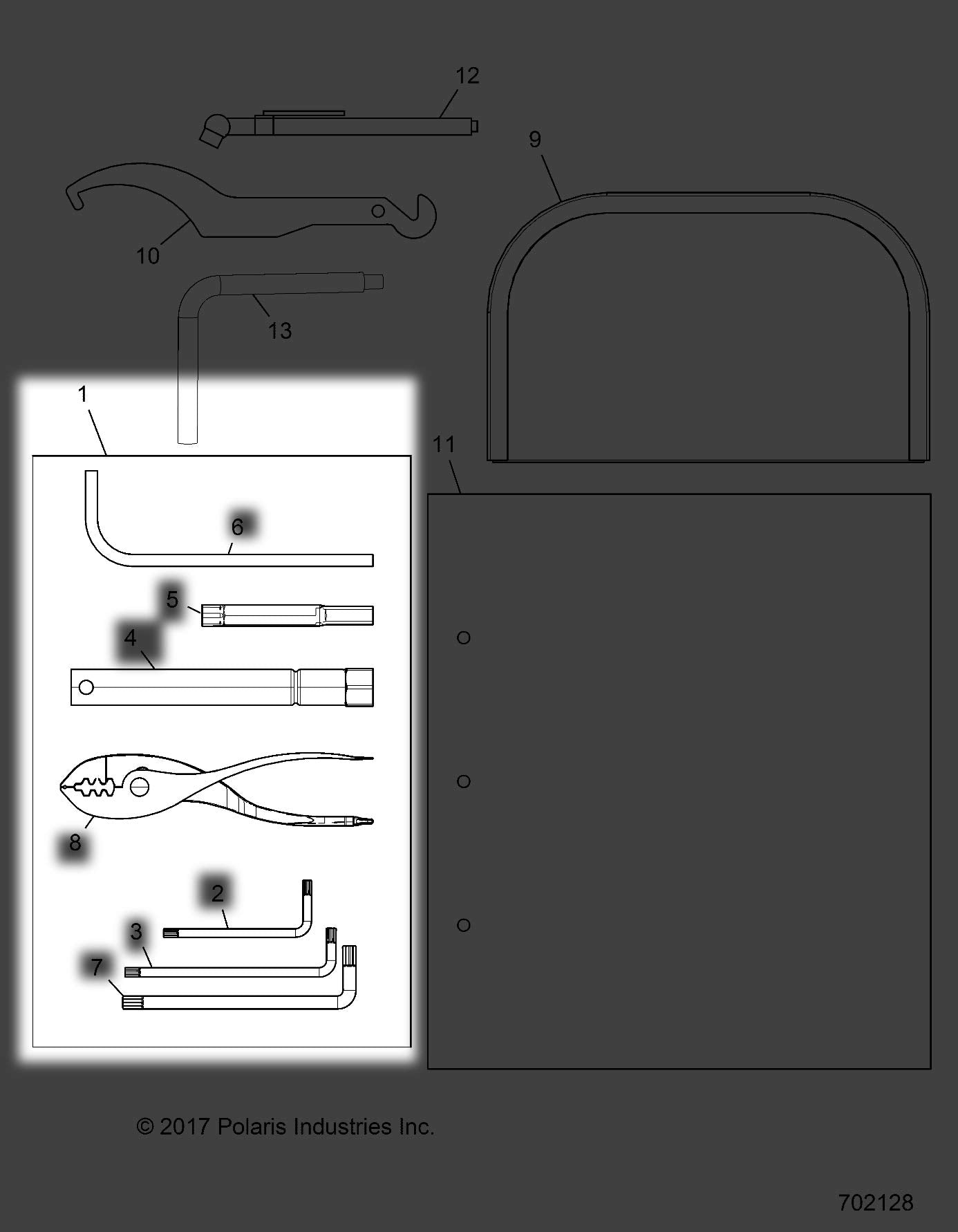 Polaris Ranger Accessory Tool Kit, Ranger, Genuine Oem Part 2881524, Qty 1