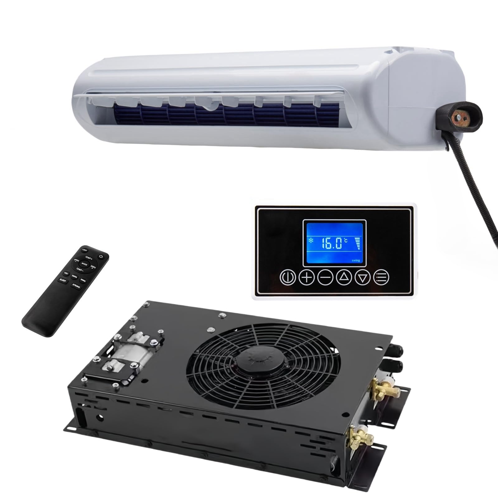 Universal 12V Air Conditioner Hidden Underbody RV Air Conditioner/DC silent air conditioner, suitable for trailers, campers, tru
