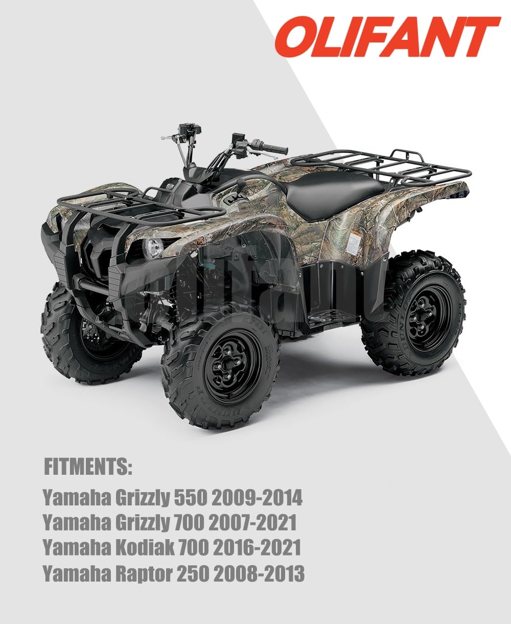 Front Brake Caliper for Yamaha Grizzly 550 2009-2014 Grizzly 700 2007-2021 Kodiak 700 2016-2021 / Raptor 250 YFM250 2008-2013 Le