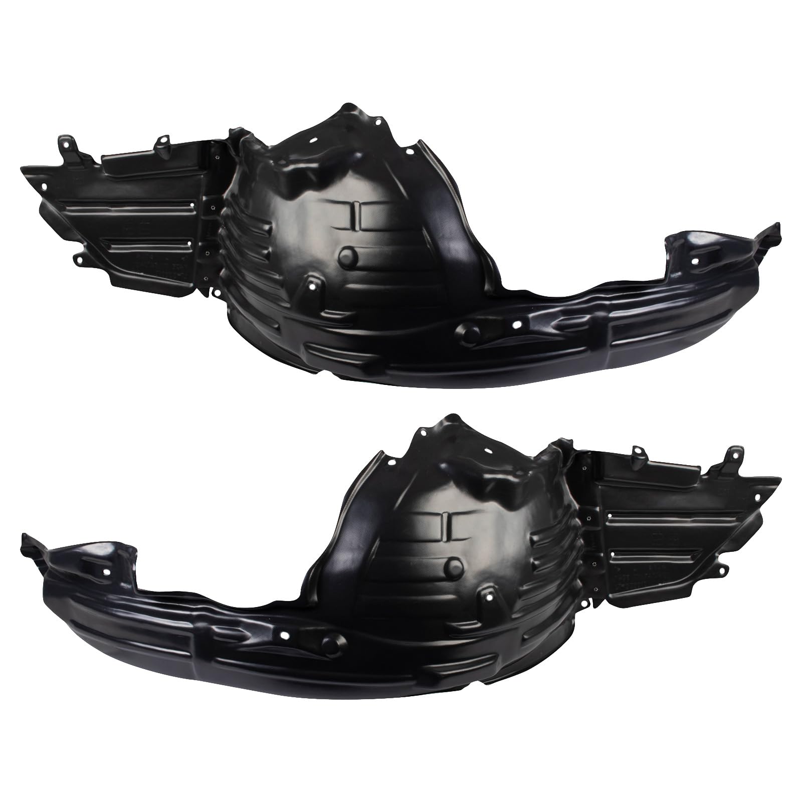 Trq Front Inner Fender Liner Set Compatible With 2017-2022 Subaru Impreza Su1248128 Su1249128