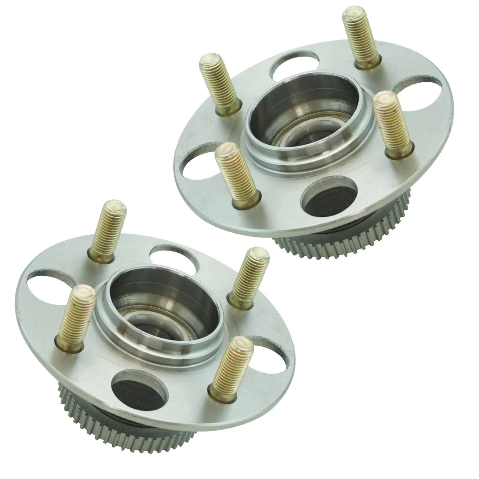 Trq Rear Wheel Hub Bearings Assembly Set Compatible With 2000-2006 Honda Insight