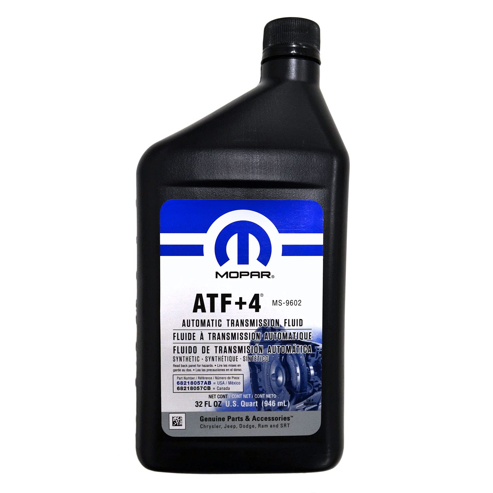 Fits-Jeep Dodge Chrysler Atf+4 Automatic Transmission Fluid Case Of 12 Quarts Mopar