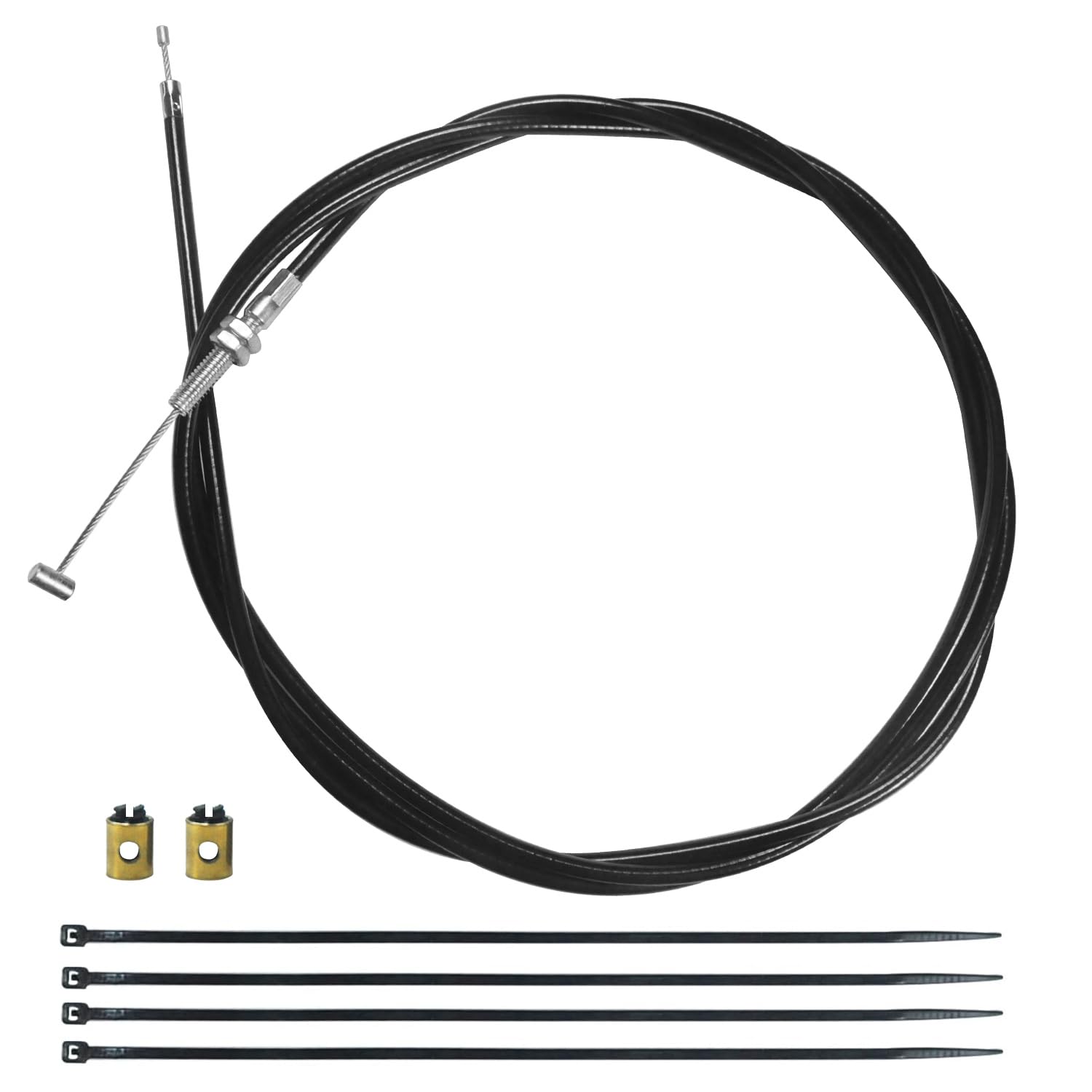 HOOUP 75'' 1900mm Straight Throttle Cable for 90cc 110cc 125cc Kandi GKA GKA2 Go Kart Black Widow Go Cart Yerf Dog Mini Bike Gas