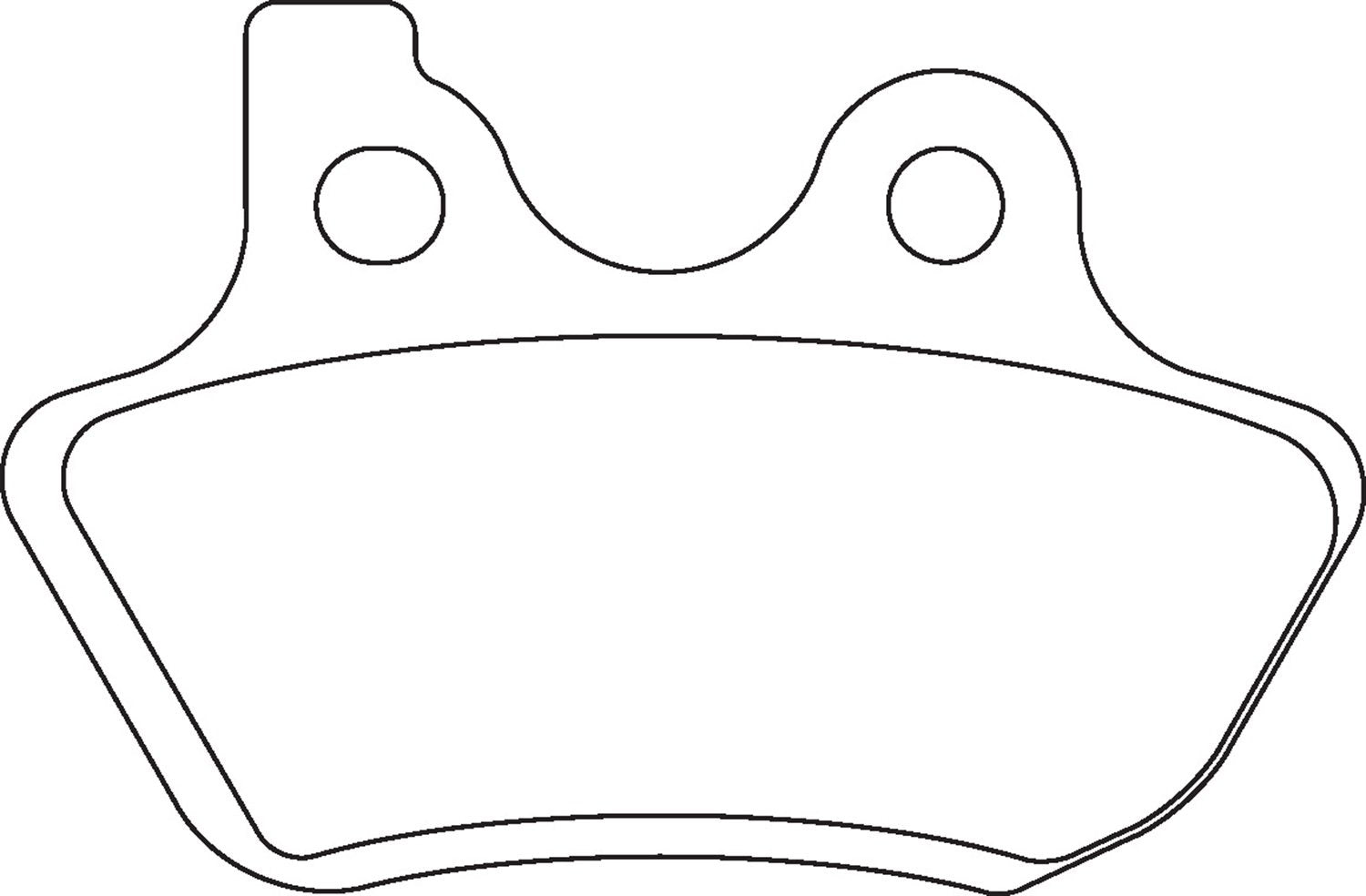 Hawk Performance HMC400HH Metallic Motorcycle Brake Pad Set